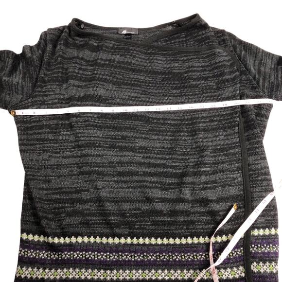 An Studio Gray/black Open-Front Cardigan XL - Picture 4 of 9